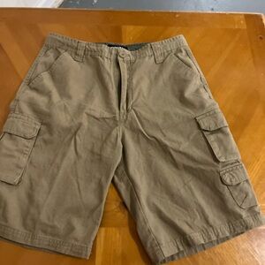 Tan cargo shorts